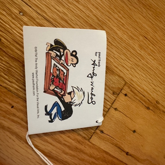 Vintage Paul Frank for Andy Warhol size kids M NWT 2004 - Picture 7 of 10